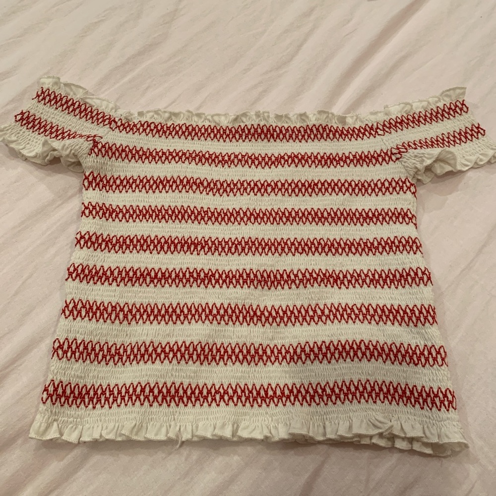 Smoked strapless tee